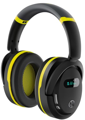 Kerbl Works Gehörschutz Protect BT|FM, SNR 30 dB, mit Radio und BT | Bluetooth, FM-Radio, IPX4, Freisprechfunktion, Akku , Kopfhörer, laute Umgebung, Werkstatt, Industrie, Mähen, Bau