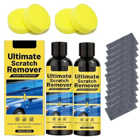 2 Stück NanoPolix Ultimate Scratch Remover, Kratzer Entferner für Auto, Schnellwirkend, Schutz und Glanz, mit Applikatorpads,Quick Effect Coating Agent (2)