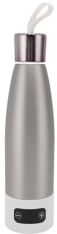 ACOGEDO Tazza Riscaldante Elettrica Portatile con Batteria da 15000 MAh per Viaggi, Campeggio e Uso in Ufficio - Bollitore a Temperatura Costante in Bianco