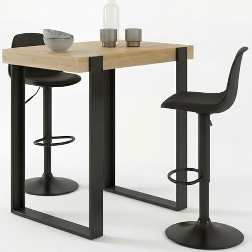 IDMarket - Ensemble Table de Bar Phoenix et 2 tabourets Karl