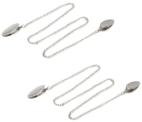 portatovagliolo catena con clip Porta tovagliolo con clip e cordino flessibile for da collo for anziani per pranzi all'aperto e feste