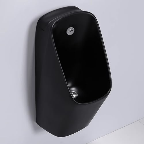 Orinatoio da uomo in ceramica da parete, design anti-odore, sistema di lavaggio induttivo, salvaspazio, tappo in acciaio inox per uso domestico