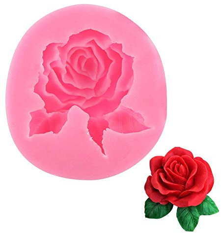 3D-Rosen-Blumen-Silikonformen, Blumen Form Dekoration Werkzeuge, Antihaftbeschichtet und BPA-Frei, Für Kuchen Dekoration, Schokolade Seife Handgemachte, SüßIgkeit Herstellung, Geschenkideen