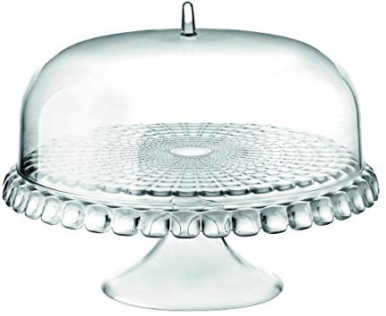 Guzzini . 19940000 Alzata con Campana Portatorta Tiffany Trasparente 36 cm