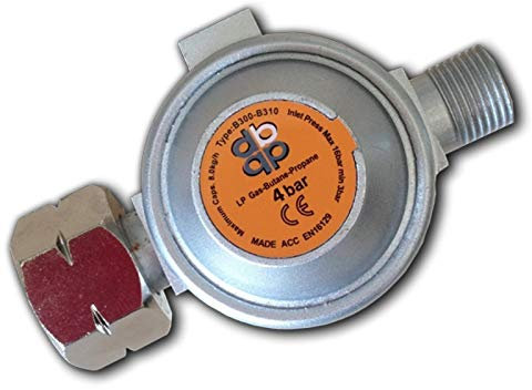 AW-Tools Druckregler 4bar Gas Regler Druckminderer Abflammgerät Propan Butangas, bunt