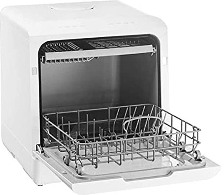 MNSSRN Fully Automatic Dishwasher, Mini Dishwasher with 5 Programs, Desktop Dishwasher 72 Hours of Lasting Freshness
