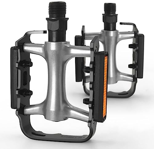 Non-Slip Bike Pedals Aluminum Alloy for 9/16 Road & MTB
