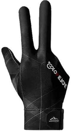Oldmoom Billardhandschuhe Linke/Rechte Brückenhand, 3 Finger Queue Handschuhe, Billard Snooker Queue Handschuhe, Schnelltrocknende, atmungsaktive Billard-Handschuhe, Elastischer Queue Handschuhe