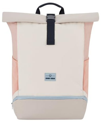 Johnny Urban Rucksack Herren & Damen Rosa - Allen Large - Rolltop Backpack Groß für Fahrrad, Arbeit, Uni - Laptop Tagesrucksack mit Schuhfach - Wasserabweisend
