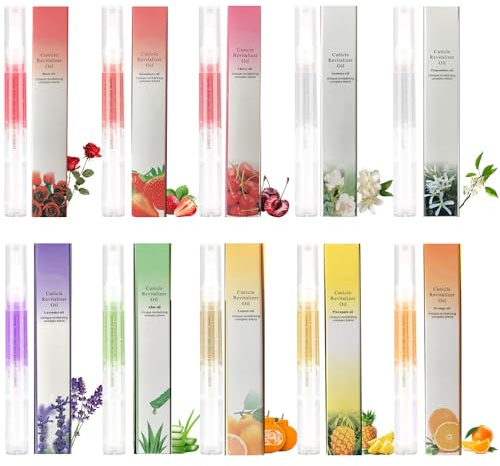 Ninnyi 10 PCS Cuticle Oil Pen for Nails. Nourishing Moisturizing Cuticle Oil for Nail Growth Care