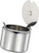 Yjemle Stainless Steel Sugar Bowl Spice Pot Sugar Canister with Spoon - Silver, 285 ml Portable and Useful Economical easoning Jar for Home Kitchen Cream & Sugar