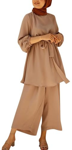 Damen Muslimische Kleider Langes Gebet Chiffon Offenes Kleid Abaya Dubai Türkei Islam Kaftan Ramadan Eid Mubarak Frauen Robe mit Hijab Einfarbig Outfit Naher Osten Arabisch Gebetskleid Gebetskleidung
