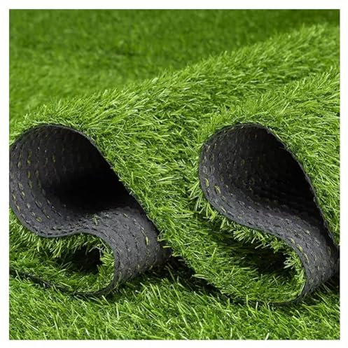 GXXINGIN Rouleau de Gazon Artificiel, 1 x 10 m, 20 mm de Hauteur, Tapis de Couloir en Gazon Artificiel, Aspect réaliste, persistant Toute l'année, Envers antidérapant pour aménagement paysager de Bal