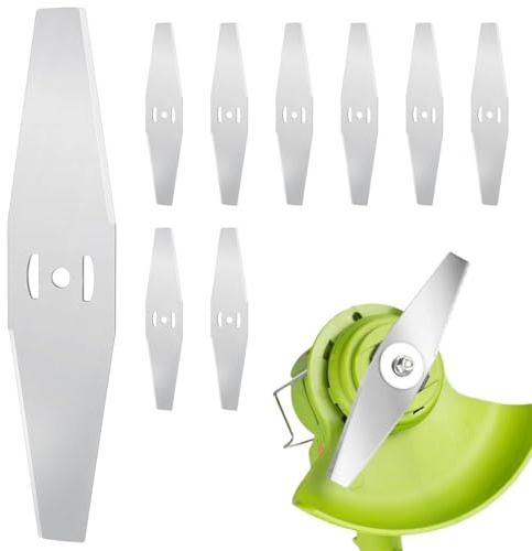 Lote De 9 Cuchillas De Recambio Para Desbrozadora, Cuchillas Eléctricas Para Cortar Bordes, Cuchillas Metálicas Para Jardines, Granjas Y Desbroce, 6″