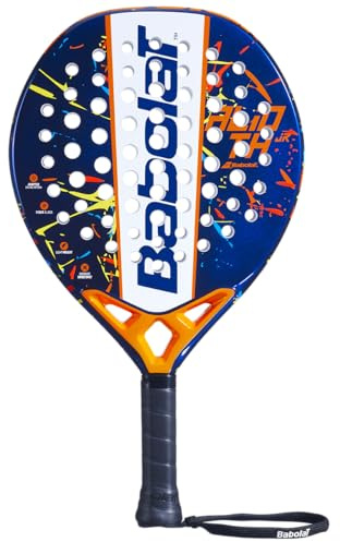 Babolat, Racchetta da paddle Modello Alioth JR, Blu/Arancione, per Giovani Giocatori da 8 a 12 anni, Grande tolleranza per colpi precisi, maneggevolezza ottimale, Forma rotonda oversize per il miglior