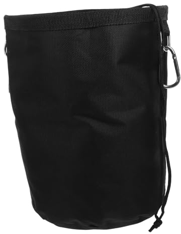 LOORGVEL Portable Hanging Clothespin Organizer Bag with Drawstring Design and Hook, Easy to Wash Made of Sturdy Oxford Cloth Large Opening for Outdoor Activities or Hiking