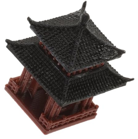 Kisangel Miniatura Pabellón Estilo Chino Decoración Ligero Portátil Jardín Micro Paisaje