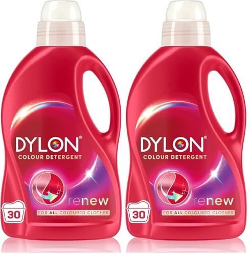 Dylon Colour Detergent (30 Wash Loads), Liquid Laundry Detergent for all Coloured Clothes, Colour Washing Detergent to Revitalise Colours and renewing in every wash with optimal results in 10 washes