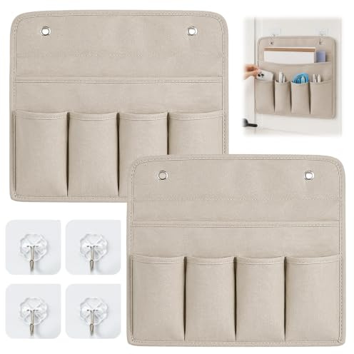 2 stycken 35 × 31 cm hängförvaring med självhäftande krokar, för badrum, kontor, husbil