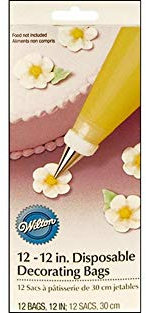 Wilton Pack de 12 Mangas pasteleras Desechables, 30 cm, Multicolor, 12in Pack of 12