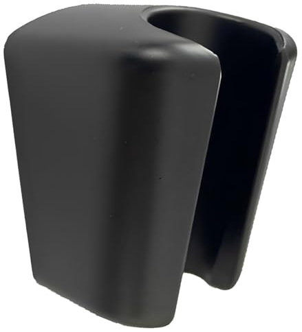 Andreas Dell Brausehalter HD4 Schwarz Matt – Wandhalter für Handbrause, Robustes ABS-Material, Verstellbarer Duschkopfhalter, Einfache Montage mit Bohren, Modernes Design für Dusche & Badewanne