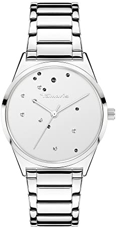 Tamaris Damen Analog Quarz Uhr mit Edelstahl Armband TT-0098-MQ