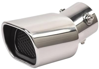 Schalldampf Endrohr Für Smart Für Fortwo Für Forfour 453 451 Auto Styling Zubehör Auto Auspuff Hinten Rohre Edelstahl Modifizierte Außen Dekoration Auto Auspuff Schalldämpfer (Farbe : Square-Silver)