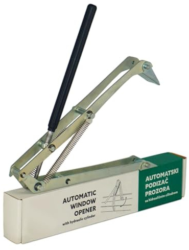 Vordich automatisk fönsteröppnare för växthus - Easy-Clip system, dubbel fjäder, galvaniserat stål, 14kg/30lbs belastning, automatisk ventilation för fönster och tak