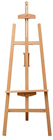 CCKUHN Caballete para Artista de Pintura, Tablero de Dibujo, Caballete de Haya de Alta Gama de 1,5 m, Soporte Trasero, Caballete de Haya roja, Caballete de Madera para bocetos d