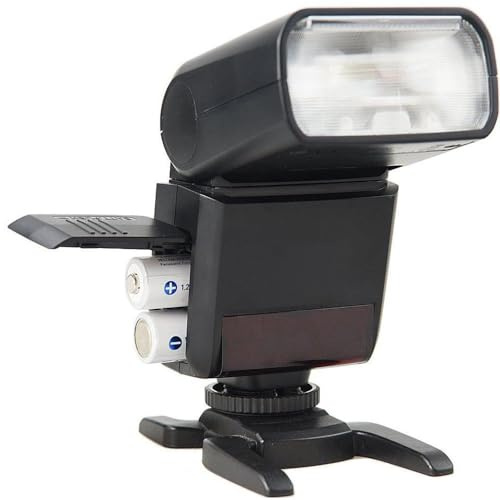 Flash TTL avancé compatible avec Panasonic Lumix DMC-FZ200 (taille compacte) - Portée puissante, zoom et tête pivotante
