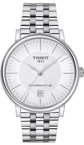 Tissot Herren Analog Automatik Armbanduhr Carson Premium Powermatic 80