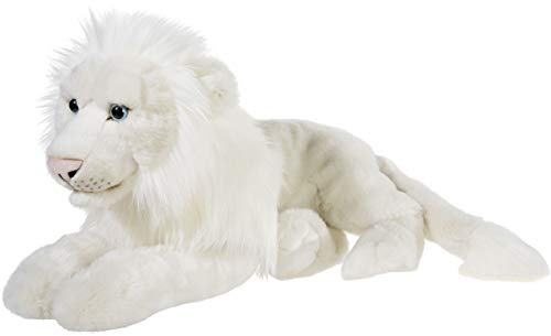 Heunec 237773 MISANIMO Weisser Löwe liegend 50 cm, weiß