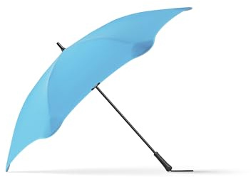 Blunt Executive Stockschirm Regenschirm blau | groß & sturmfest für 2 Personen – 138 cm Ø | Innovatives & patentiertes Design – getestet im Windkanal