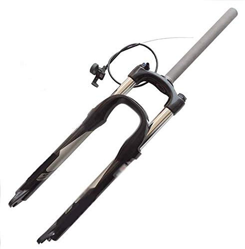 GMRZ Mountainbike Gabel Aluminiumlegierung 26 Zoll MTB Fahrwerksgabel Hydraulische Stoßdämpfung Fernbedienung Dämpfung Einstellen Scheibenbremse Radfahren Federgabel Federweg 100mm