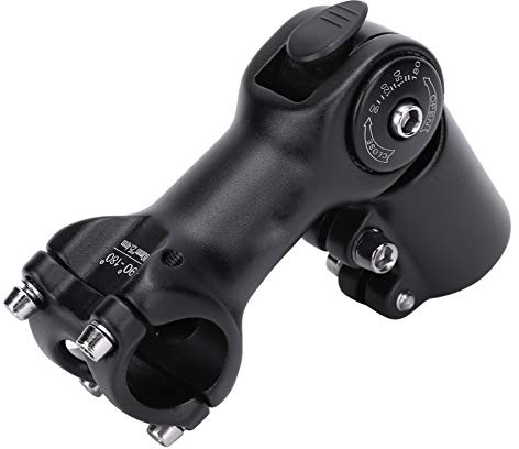 Pwshymi Bike Lenker Vorbau Fahrrad Vorbau Klemme Verstellbar Fahrrad Vorbau Lenker Vorbau 90 ° -180 ° Handlebar