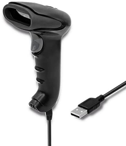 Qoltec Laser Scanner 1D | USB | Black