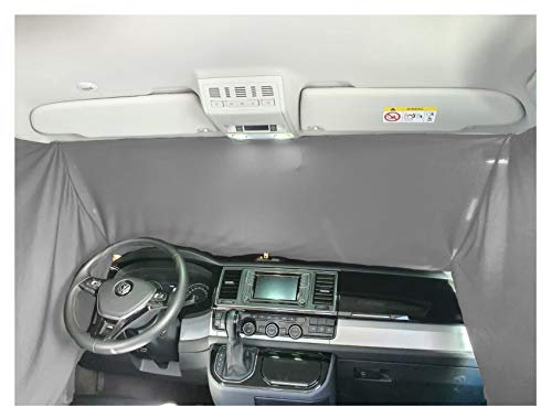 BREMER SITZBEZÜGE Blackout Frontscheibe Gardinen kompatibel mit Citroen Jumper ab 2006 Sonnenschutz Camping Camper Zubehör Gardinen Vorhang Blickdicht