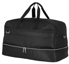 travelite Reisetasche groß mit Schultergurt + Aufsteckfunktion, MIIGO, nachhaltiger Weichgepäck Weekender aus recyceltem Material, 60 cm, 58 Liter