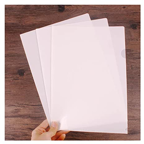 Porte-Bloc/Porte Document dix Pcs Clear Présentation Fichiers Couvre de papier Liaison transparente Pvc Rapport A4 Couverture Documents Projets scolaires Dossier de Présentation (Color : A5-White)