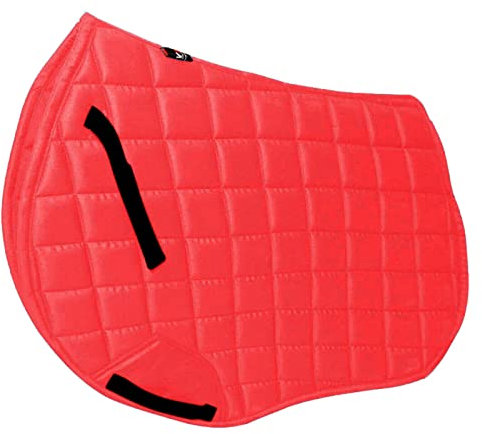 Schabracke Baumwolle Schabracke Jumping Numnah Dressur Schabracke Schabracke Reiten Show Allzweckunterlage (Pony, Rot)