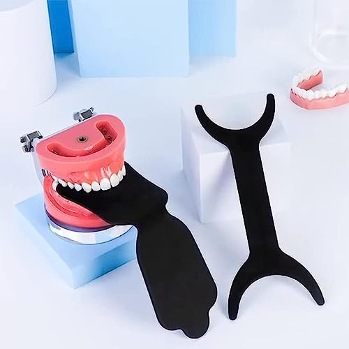 Weiches zahnmedizinisches Hintergrundfoto aus Silikon, Kontrastbrett mit doppeltem Kopf, kann gebogen werden, lichtabsorbierende Zahnplatte for intraorale Aufnahmen zur Zahnaufhellung, kieferorthopädi