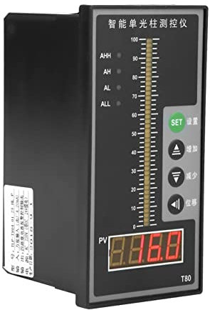 Display del livello del liquido, display del livello del liquido AC220V Contorller di pressione intelligente, livello di visualizzazione della colonna luminosa ad alta precisione T80 4-20mA, allarmi