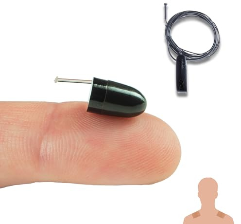 PingaOculto Oreillette Espion Bluetooth Ecouteur Mini Invisible Examen VIP Pro Caché Microphone et Bandes Adhésives - Casque sans Fil (Oreillette Espion VIP Pro UltraMini Bluetooth Microphone Câble)