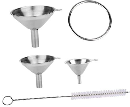 Set di Imbuti da Cucina a Bocca Larga in Acciaio Inox