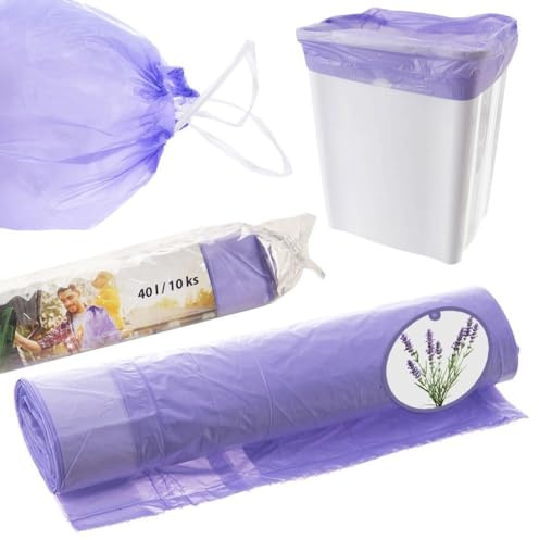 Duft-Müllbeutel Müllsäcke Müllbeutel Abfallsäcke mit Lavendelduft 40 L 10 Stk.