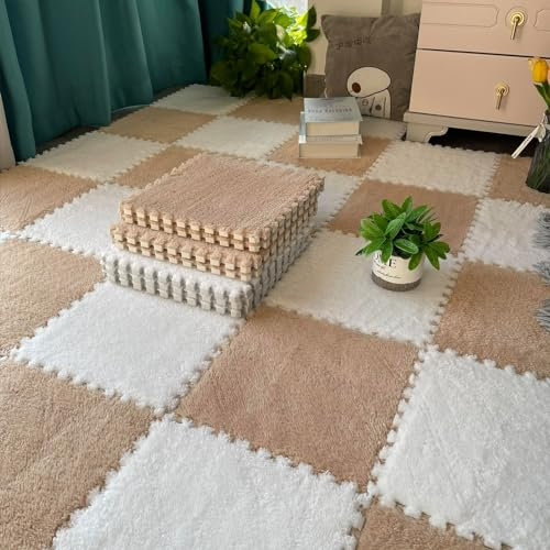 Weich Bequem EVA Spleißen Krabbelmatte, Schaum Ineinandergreifende Teppiche for Drinnen Schlafzimmer, Modern Schallschutz Teppiche for Wohnzimmer, Geeignet for alle Jahreszeiten,Boden schützen. ( Colo