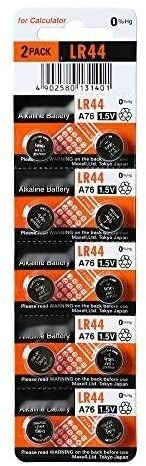 Lithium-Knopfzelle LR44 (Blister mit 10 Batterien)