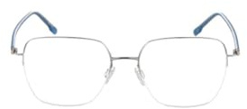 Rodenstock Brille mit Sehstärke für Damen optional mit Sonnenbrillentönung oder Blaulichtfilter, Quadratisch, gefertigt aus Titan (inklusive Brillenetui)