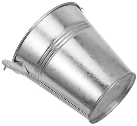 Alipis Metall Eimer Mit Griff Aus Eisen Für Pflanzen Blumen Und Aufbewahrung Kleiner Eimer Für Innen- Und Außenbereich Pastoser Stil Stabile Struktur