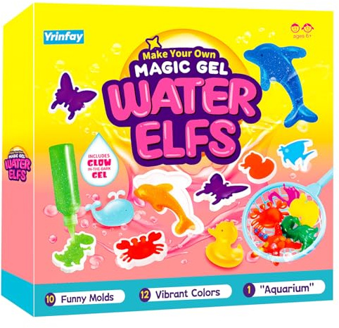Yrinfay Magic Water Elf Bastelset für Mädchen 6 7 8 Jahre, Geschenk zum Basteln für Kinder Mädchen Geschenkideen ab 9 10 11 12 mit Aqua Gelz DIY-Projekten, Kreativset & Lernspielzeug für Geburtstag